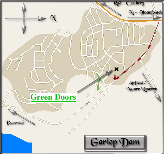 Green Doors map